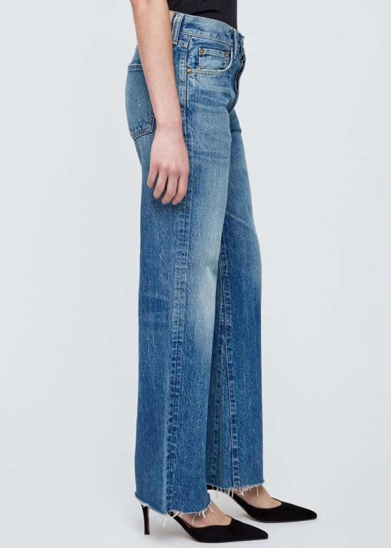  마우지 데님 팬츠 무시 아틀란티스 플레어 진 블루 - MOUSSY