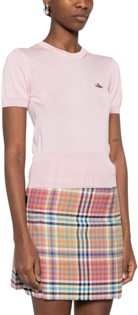 26SS 비비안웨스트우드 반팔 티셔츠 1803002QY001AG401 PINK - VIVIENNE WESTWOOD
