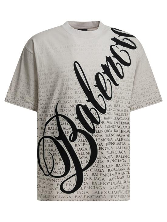 26SS 발렌시아가 반팔 티셔츠 764235TTVN99081 WHITE