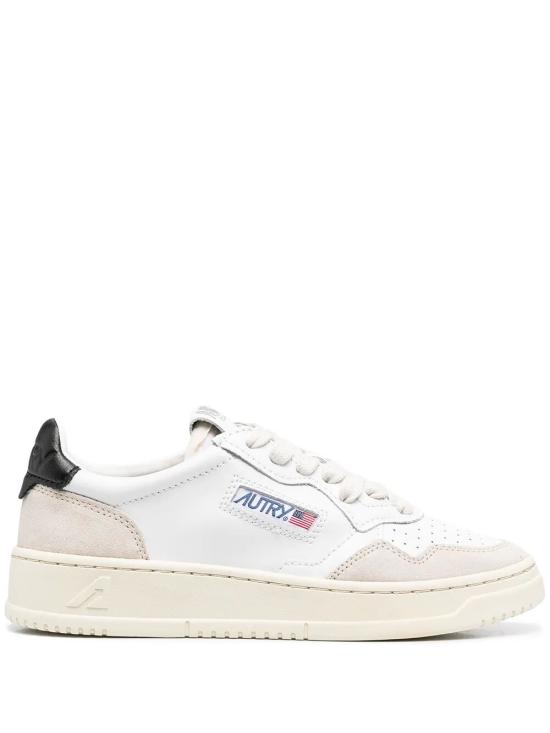26SS 오트리 메달리스트 로우 레더 스니커즈 AULWLS21 WHITE