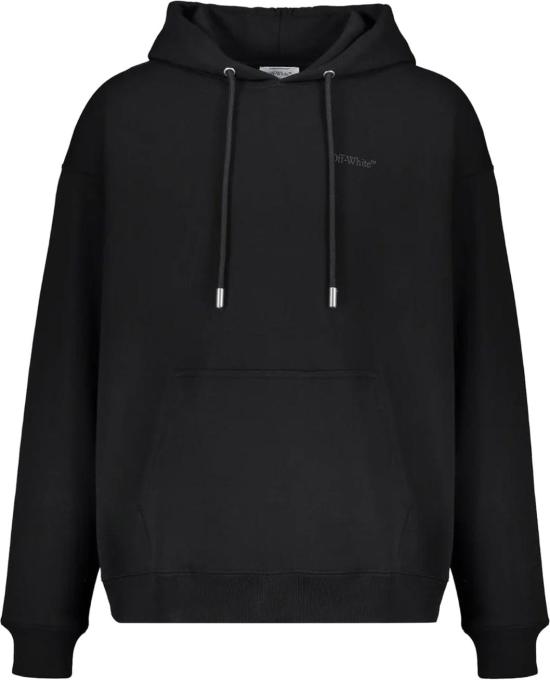 25FW 오프화이트 후드 티셔츠 44MBB085G5F0081010 BLACK