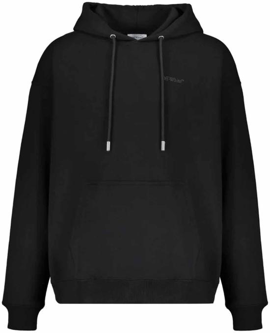 25FW 오프화이트 후드 티셔츠 44MBB085G5F0081010 BLACK