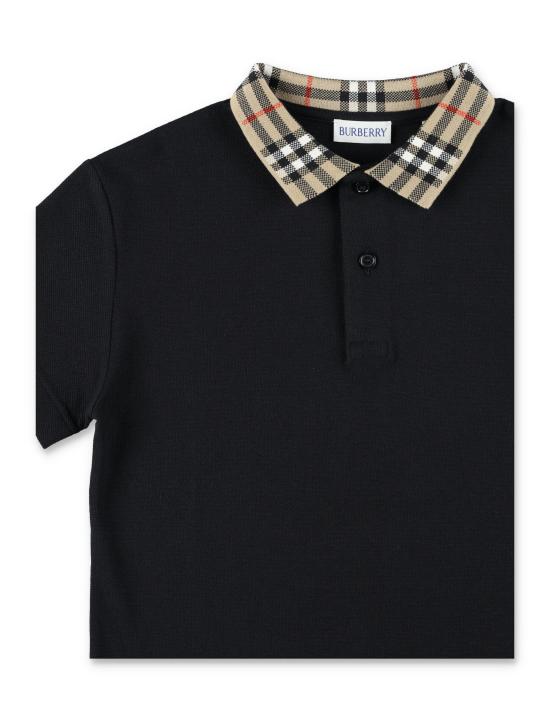 26SS [키즈] 버버리 폴로 셔츠 8105570 A1189 BLACK - BURBERRY