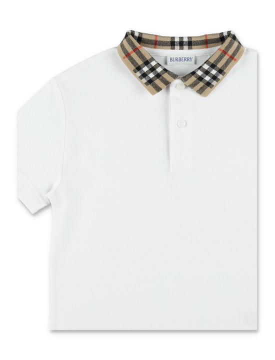 26SS [키즈] 버버리 폴로 셔츠 8105571 A1464 WHITE - BURBERRY