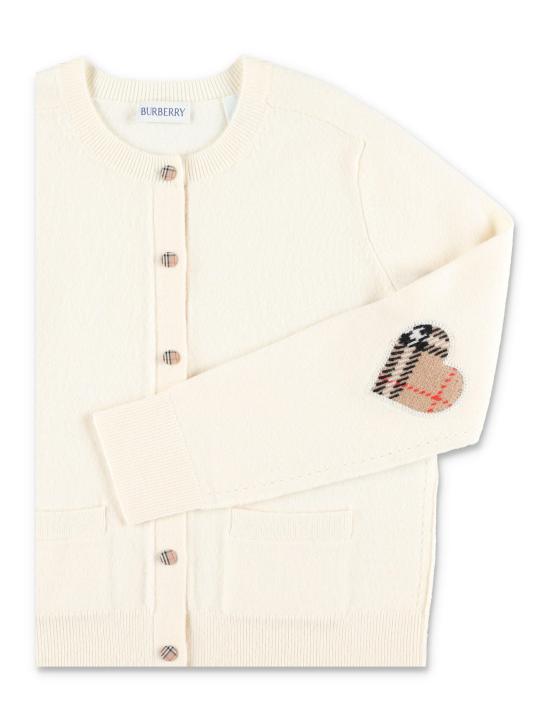 26SS [키즈] 버버리 가디건 8117186 A1452 IVORY - BURBERRY