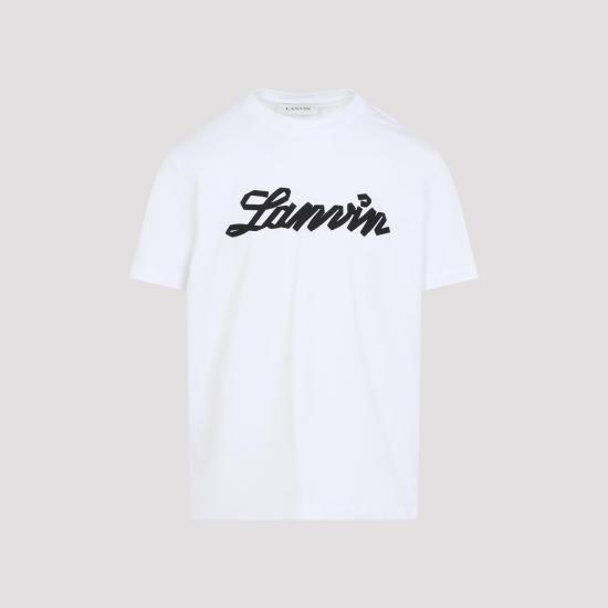 26SS 랑방 폴로 티셔츠 RMTS0012J308P26 01 OPTIC WHITE - LANVIN