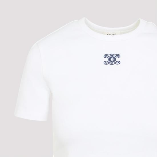 26SS 셀린느 반팔 티셔츠 RX0IX1407 01MA OFF WHITE NAVY - CELINE