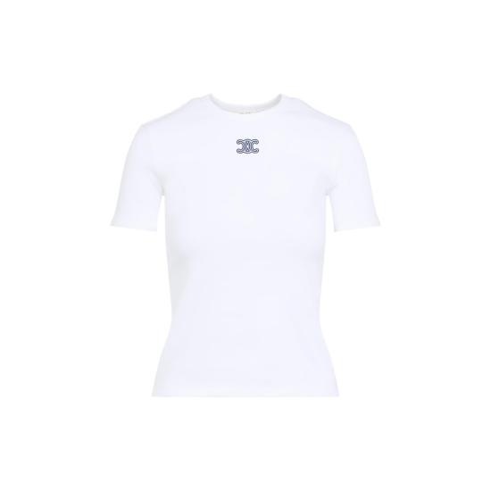 26SS 셀린느 반팔 티셔츠 RX0IX1407 01MA OFF WHITE NAVY