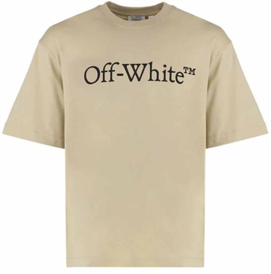 25FW 오프화이트 반팔 티셔츠 44MAA120G5J00N6110 BEIGE