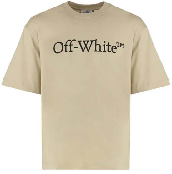 25FW 오프화이트 반팔 티셔츠 44MAA120G5J00N6110 BEIGE