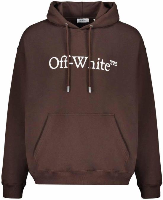 25FW 오프화이트 후드 티셔츠 44MBB085G5F00Q6E01 BROWN