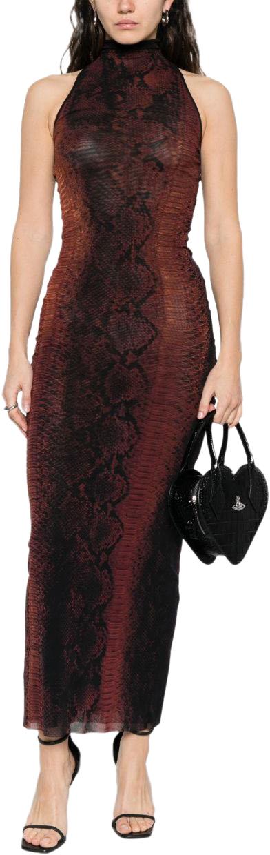 26SS 장 폴 고티에 롱 원피스 DR109M012P6000 BROWN - JEAN PAUL GAULTIER