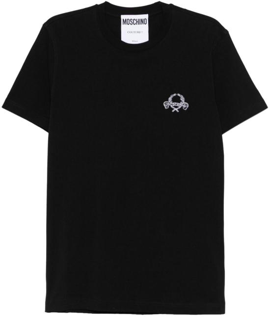 26SS 모스키노 반팔 티셔츠 A071802411555 BLACK