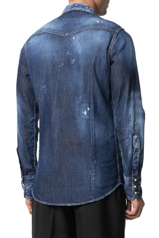  디스퀘어드2 데님 셔츠 S74DM0526S30341470 BLUE - DSQUARED2