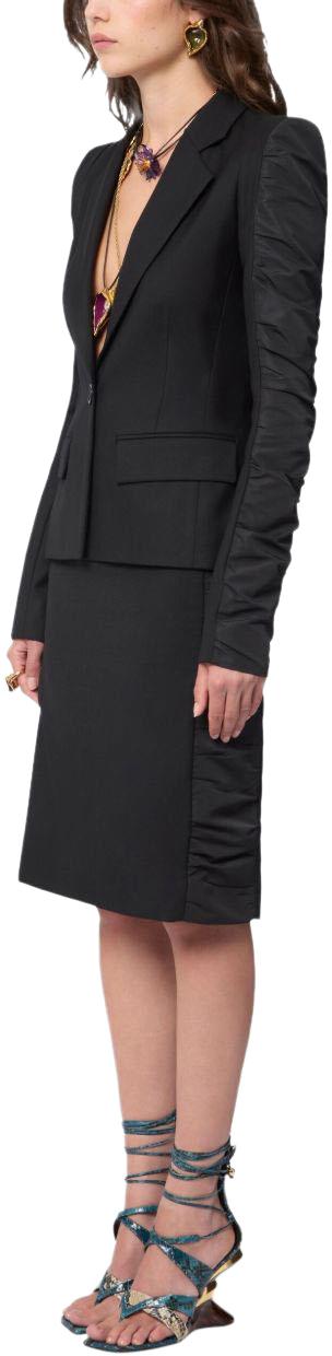 26SS 니나리찌 코트 26PCVE003WV0323U900 BLACK - NINA RICCI