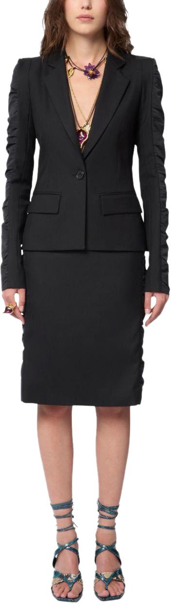 26SS 니나리찌 코트 26PCVE003WV0323U900 BLACK - NINA RICCI