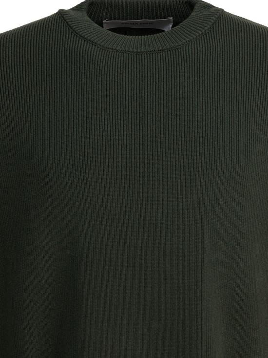 26SS 골든구스 Golden 레터링 밀리터리 크루넥 스웨터 GMP00841P00197235674 Green - GOLDEN GOOSE
