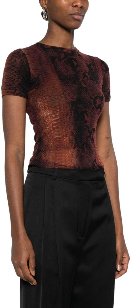 26SS 장 폴 고티에 반팔 티셔츠 TO411M012P6000 BROWN - JEAN PAUL GAULTIER