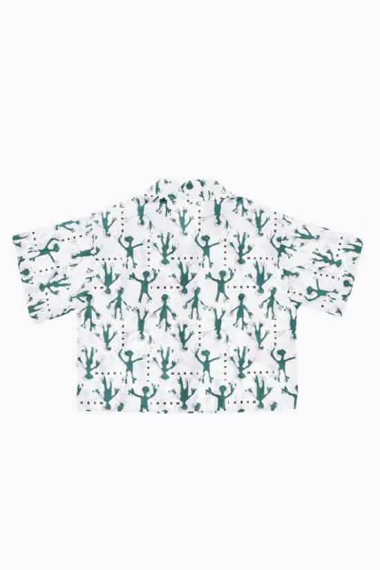  [키즈] 마르니 셔츠 M01062 M00S1 0M100 Bianco Verde - MARNI