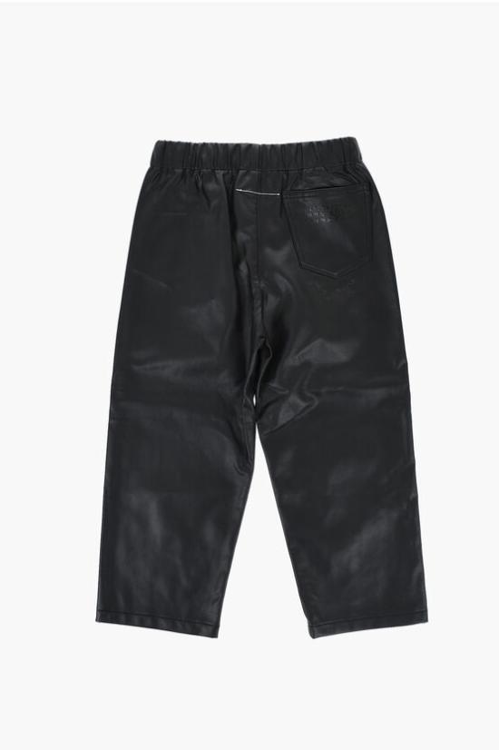  [키즈] 마르지엘라 스트레이트 팬츠 M60498 MM01Y M6900 Black - MAISON MARGIELA