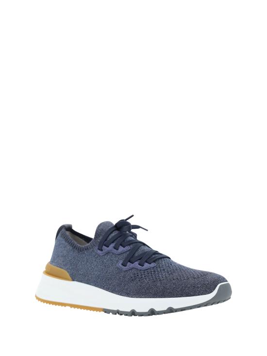 26SS 브루넬로 쿠치넬리 시네 니트 러너 MZUKISO250 CO250 BLUE - BRUNELLO CUCINELLI