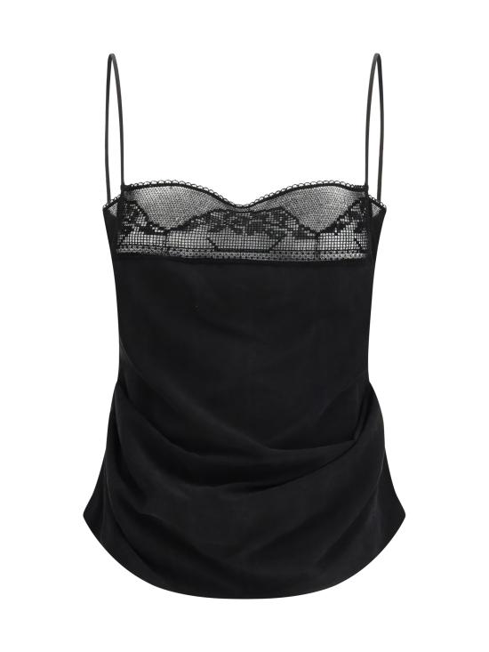 26SS 마그다뷰트림 반팔 티셔츠 220426 BLACK