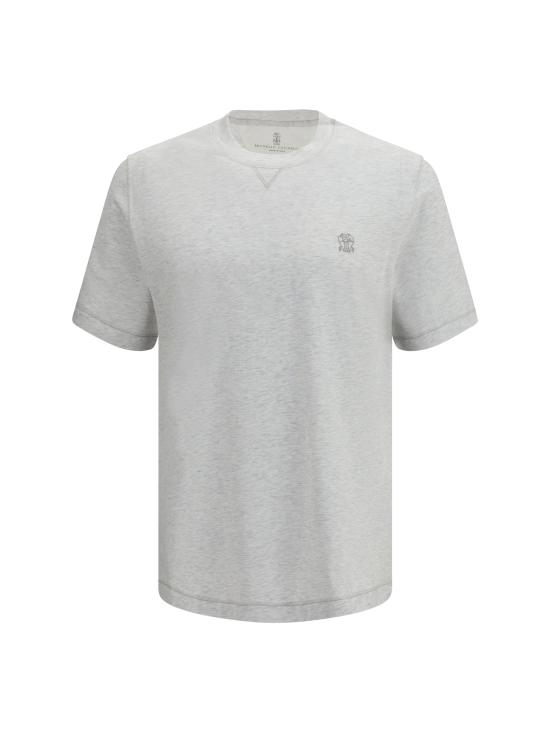 26SS 브루넬로 쿠치넬리 반팔 티셔츠 M0B131328G CKP33 GREY