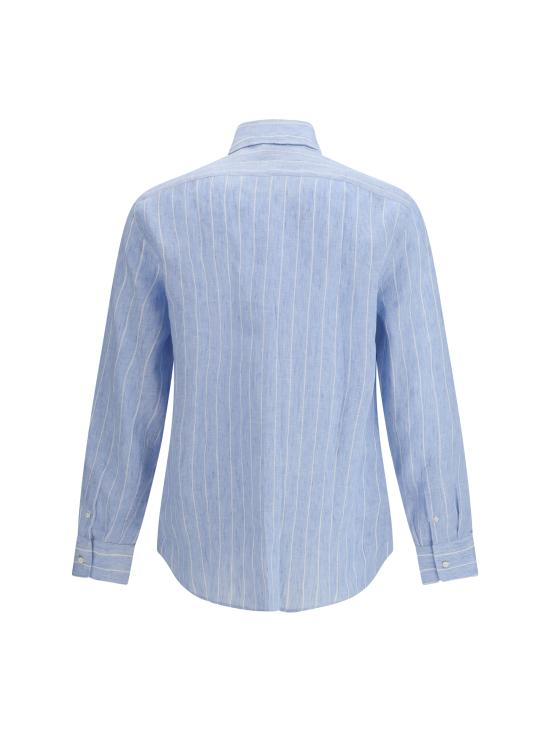 26SS 브루넬로 쿠치넬리 긴팔 셔츠 MA6860627 C161 LIGHT BLUE - BRUNELLO CUCINELLI