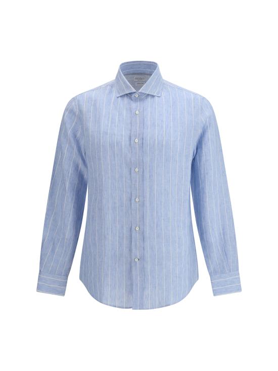 26SS 브루넬로 쿠치넬리 긴팔 셔츠 MA6860627 C161 LIGHT BLUE