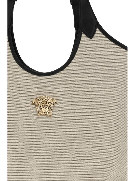 26SS 베르사체 라 메두사 캔버스 토트백 10222101A03494 2K86V BEIGE - VERSACE