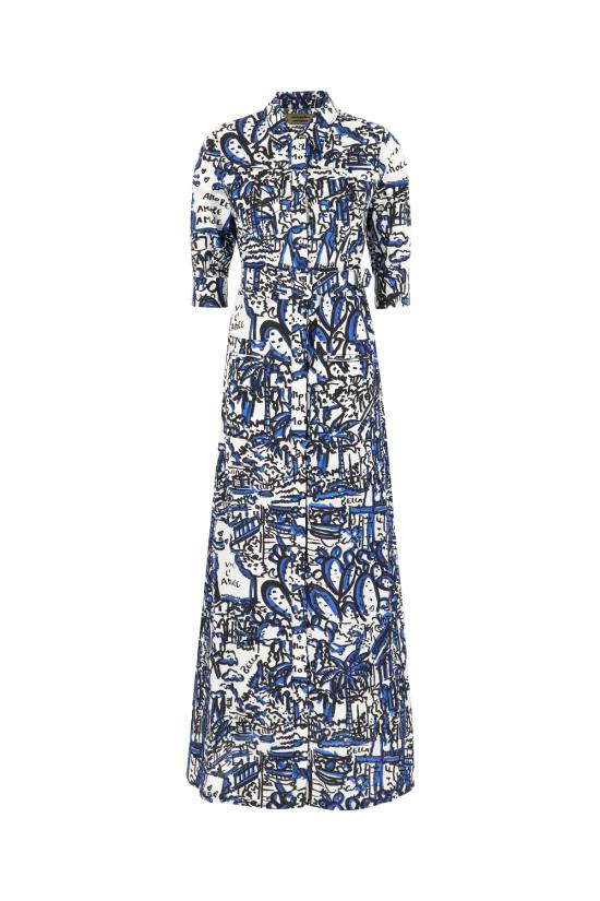 25SS 알레산드로 엔리케즈 롱 원피스 D84PO 019 BLUETTE VIEW