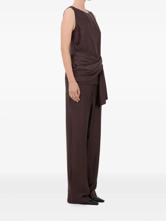 26SS 루루 드 세종 스트레이트 팬츠 KADALADARKBROWN Brown - LOULOU DE SAISON