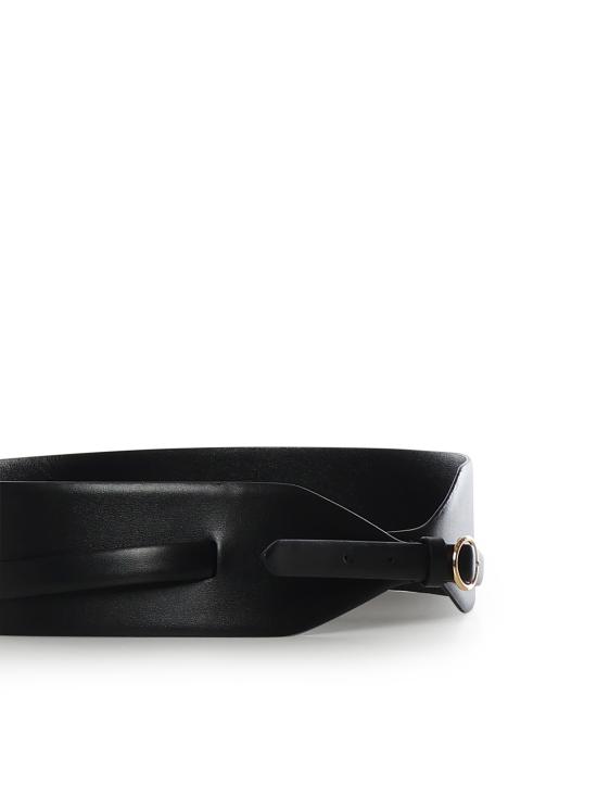 26SS 알라이아 와이드 벨트 AA1C331MCA332 999 Black - ALAIA