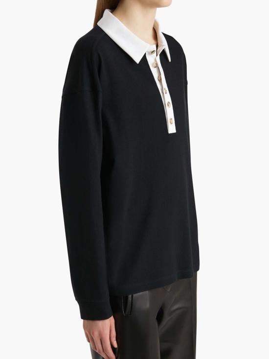 26SS 케이트 폴로 티셔츠 24534219 294 Black - KHAITE