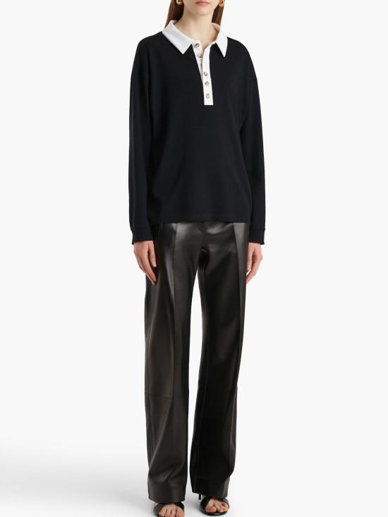 26SS 케이트 폴로 티셔츠 24534219 294 Black - KHAITE