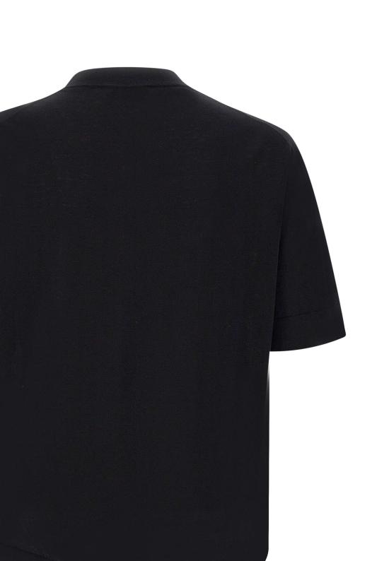  필리포 드 로렌티스 반팔 티셔츠 TS0MCOV CR14R990 Black - FILIPPO DE LAURENTIIS