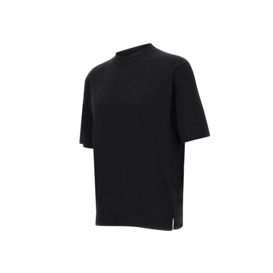  필리포 드 로렌티스 반팔 티셔츠 TS0MCOV CR14R990 Black - FILIPPO DE LAURENTIIS