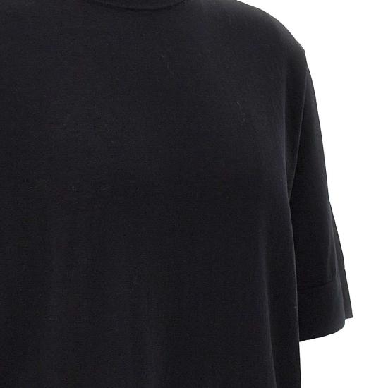  필리포 드 로렌티스 반팔 티셔츠 TS0MCOV CR14R990 Black - FILIPPO DE LAURENTIIS