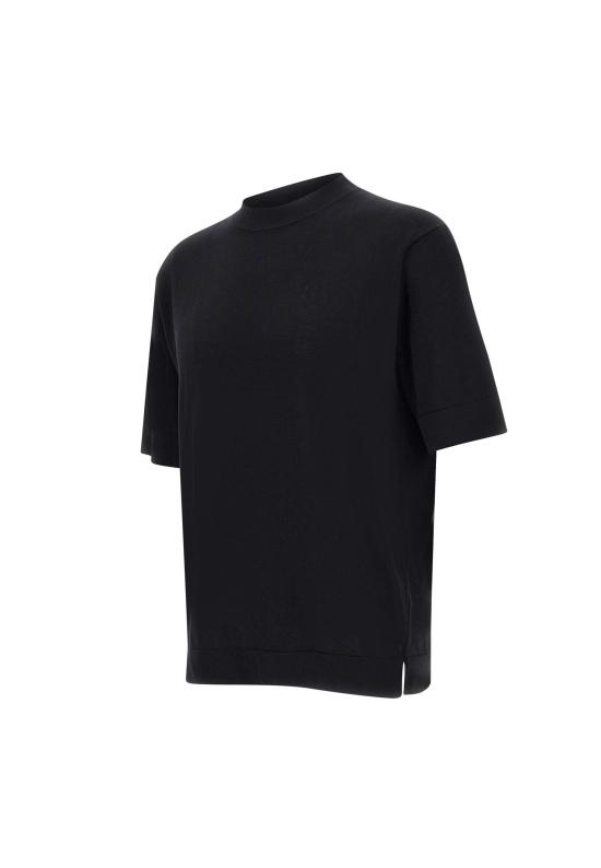  필리포 드 로렌티스 반팔 티셔츠 TS0MCOV CR14R990 Black - FILIPPO DE LAURENTIIS