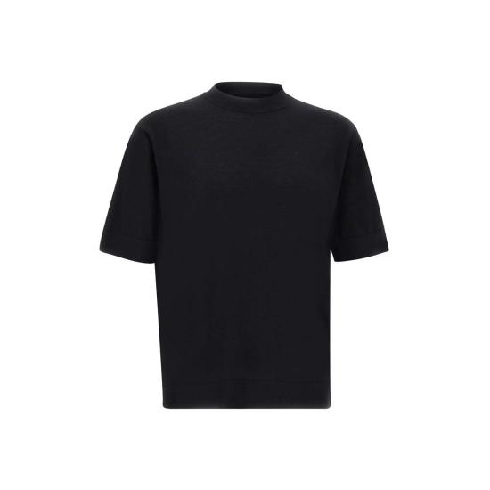  필리포 드 로렌티스 반팔 티셔츠 TS0MCOV CR14R990 Black - FILIPPO DE LAURENTIIS