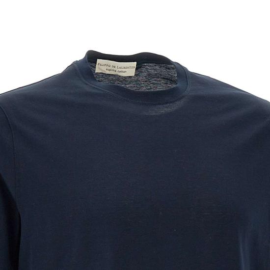 26SS 필리포 드 로렌티스 반팔 티셔츠 TSMC JERLUX890 Blue - FILIPPO DE LAURENTIIS