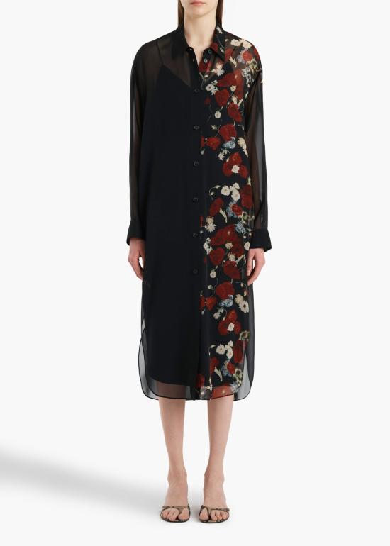 26SS 케이트 미디 원피스 55803371 369 Black - KHAITE