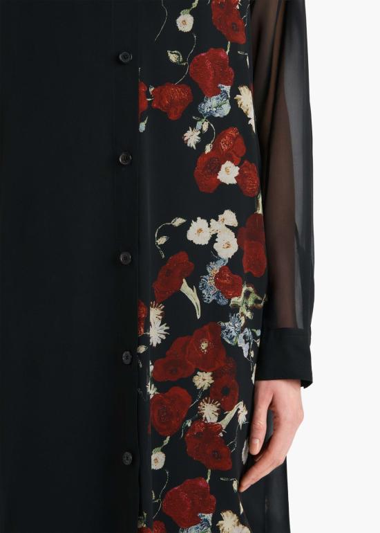 26SS 케이트 미디 원피스 55803371 369 Black - KHAITE