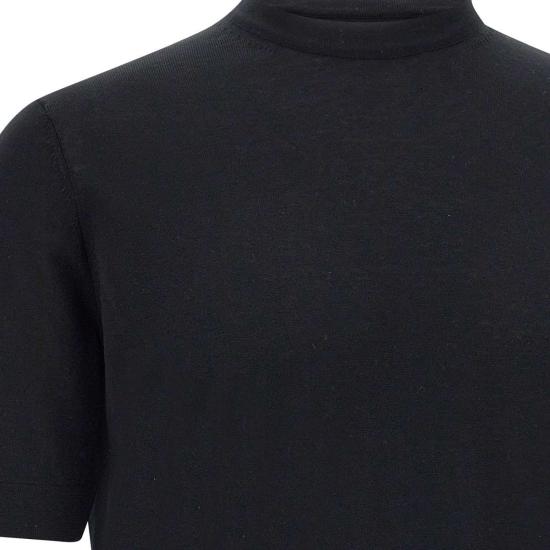 26SS 필리포 드 로렌티스 반팔 티셔츠 TS0MC CR14R990 Black - FILIPPO DE LAURENTIIS