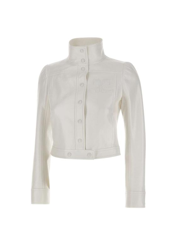 26SS 쿠레쥬 가죽 자켓 PERCBL005VY0014 HERWHITE White