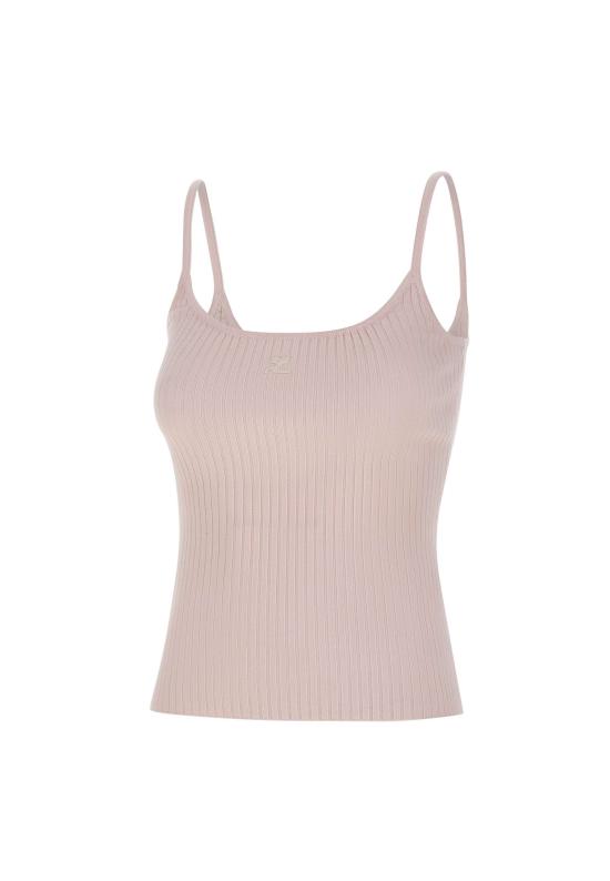  쿠레쥬 민소매 티셔츠 PERMDE012FI0001 PINK Pink