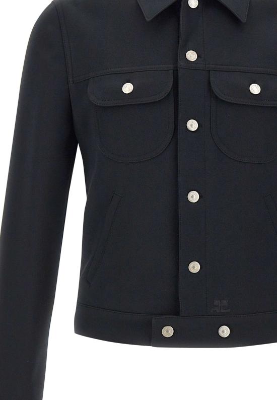 26SS 쿠레쥬 자켓 VESCBL024PL0007 BLACK Black - COURREGES