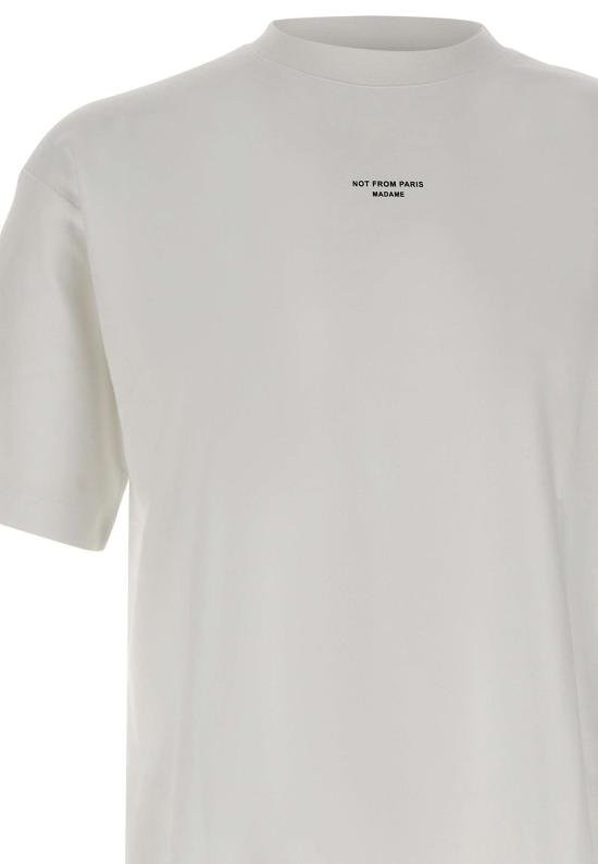 26SS 드롤드무슈 반팔 티셔츠 TS202 CO002OPW White - DROLE DE MONSIEUR