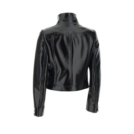 24FW 쿠레쥬 가죽 자켓 PERCBL017VY0014 BLACK Black - COURREGES