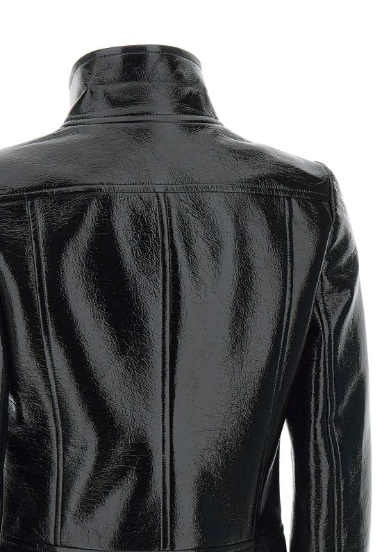 24FW 쿠레쥬 가죽 자켓 PERCBL017VY0014 BLACK Black - COURREGES